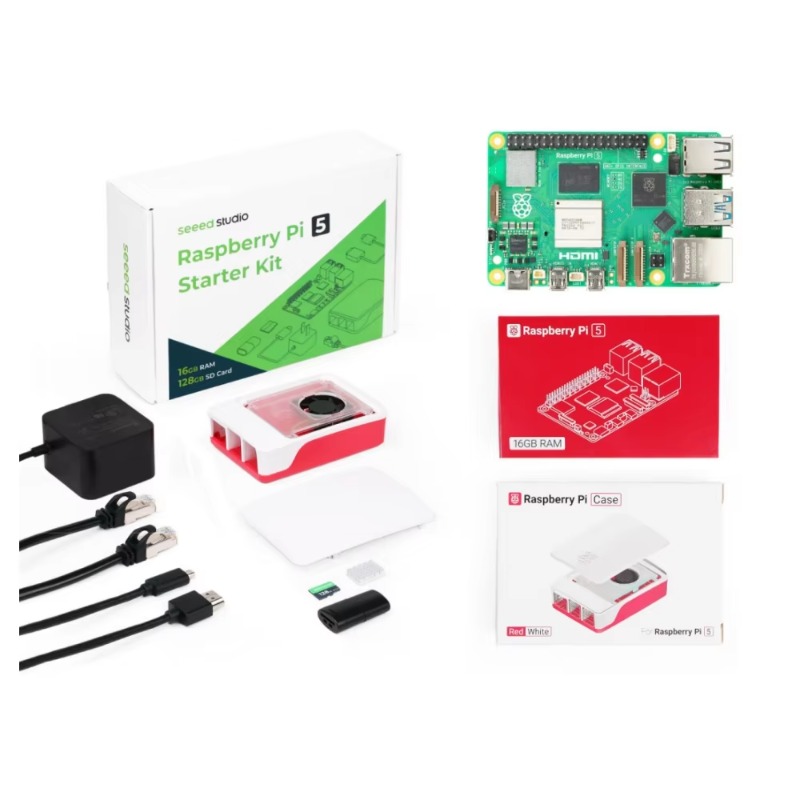 5 Starter Kit - 4GB/8GB/16GB R - Raspberry Pi 5 8Gb Kit recension och pris
