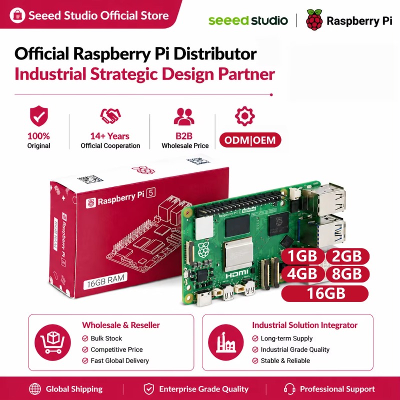 Wholesale Product Original 5 D - Raspberry Pi 5 8Gb Kit recension och pris